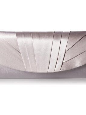 Women's Angel Satin Tuxedo Flap Evening Clutch | Satin